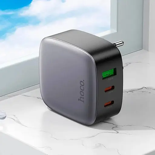 Зарядний пристрій 3 виходи (порту 2 тайп-с 1 юсб-а) Hoco CS33a Amanecer PD30W - фото 2