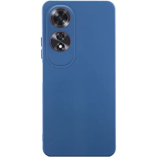 Чохол TPU Getman Liquid Silk Full Camera для Oppo A60 4G Синій / Navy Blue