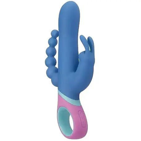Вібратор кролик PMV20 Vice Double Vibrator 23 см синій
