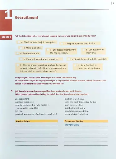 English for the Human Resources Industry: Student's Book Pack - фото 3