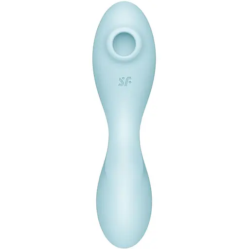 Вакуумный смарт-стимулятор с вибрацией Satisfyer Curvy Trinity 5 (Blue) - фото 2