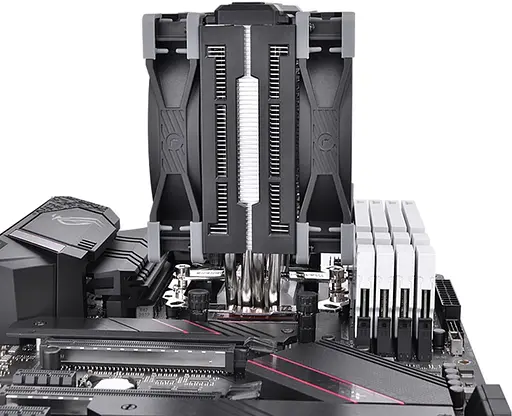 Кулер для процессора Thermaltake TOUGHAIR 510/Air cooler/12025 x2/PWM 500~2000rpm (CL-P075-AL12BL-A) Б/у - фото 4