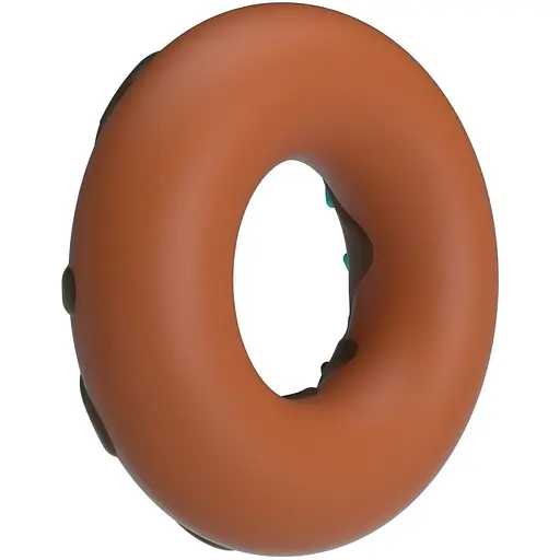 Эрекционное кольцо Pretty Love Super Donut Cock Ring 4.6 см коричневое - фото 4