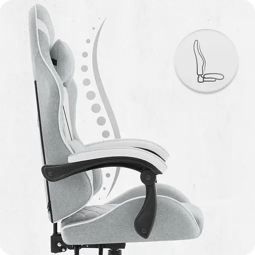 Крісло Cabro C500 Grey-White тканина - фото 8