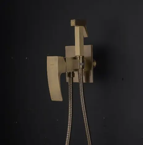 Набір гігієнічного душу прихованого монтажу Gappo G7207-4, бронза, Бронза - фото 2