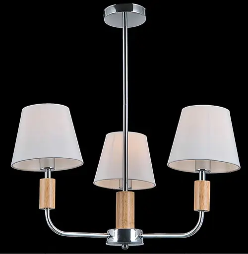 Люстра класична для вітальні VALESO V16-3 CH хромова - фото 2