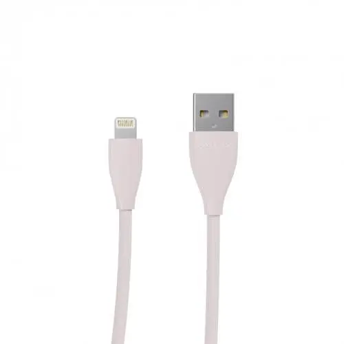 Кабель USB AM - Lightning, 1 м, рожевий, Maxxter, 2.4A (UB-L-USB-01GP) - фото 1