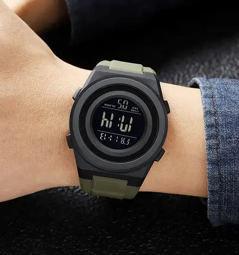 Чоловічий спортивний наручний годинник Skmei 2080 (Зелений) - фото 6