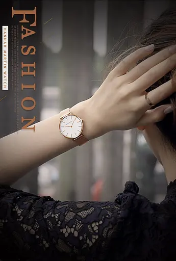 Жіночий годинник Hannah Martin gold+white - фото 5