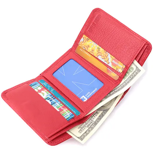 Кожаный женский кошелек ST Leather 11.5х8.5х2 см acs0029435 - фото 7