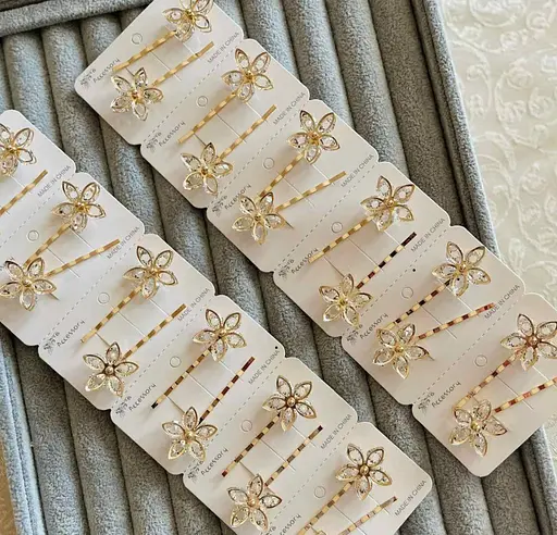 Декоративні металеві шпильки для зачісок 24 шт. - фото 1