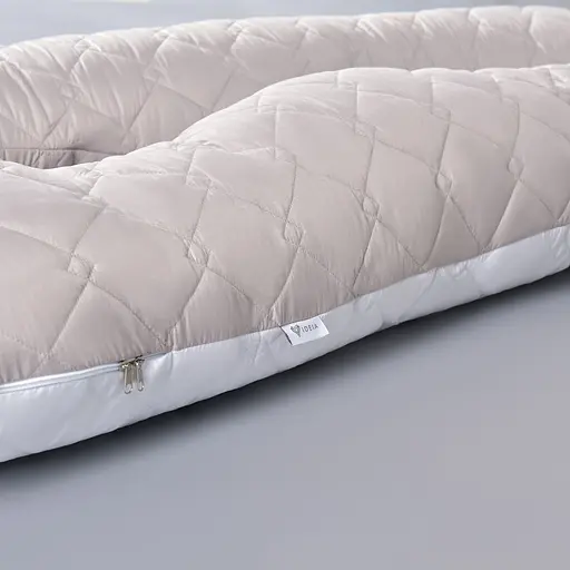 Наволочка на П-подушку İdeia с стежкой для беременных и отдыха 140х75х20 см (8000030029_св.серая/белая) - фото 3