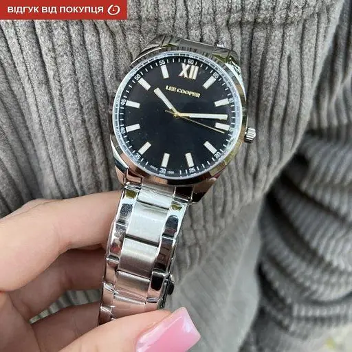 Чоловічий наручний годинник Lee Cooper pento (Сріблястий) - фото 7