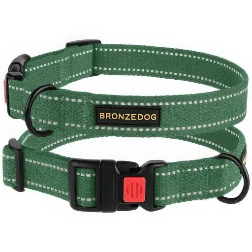 Ошейник для собак Barksi Сotton S 25-33х1.6 см армейский - фото 1