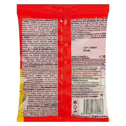 Конфеты жевательные Pedro Обезьяны и бананы 80 г (907547) - фото 2