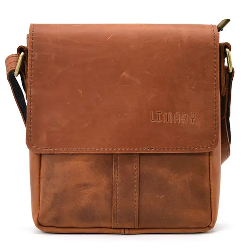 Чоловіча шкіряна сумка через плече LIMARY 22х18х5 см sum0025906 - фото 3