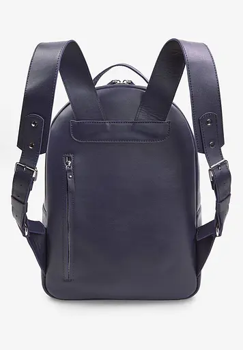 Кожаный рюкзак Groove L синий - фото 4