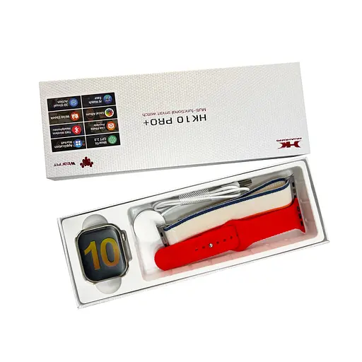 Смарт-часы HK 10 Pro Plus 46mm 260 mAh IP67+Amoled Красный - фото 2