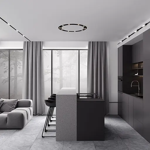 Стельовий світильник Skarlat RSL74110 6x3W BK 4000K - фото 3