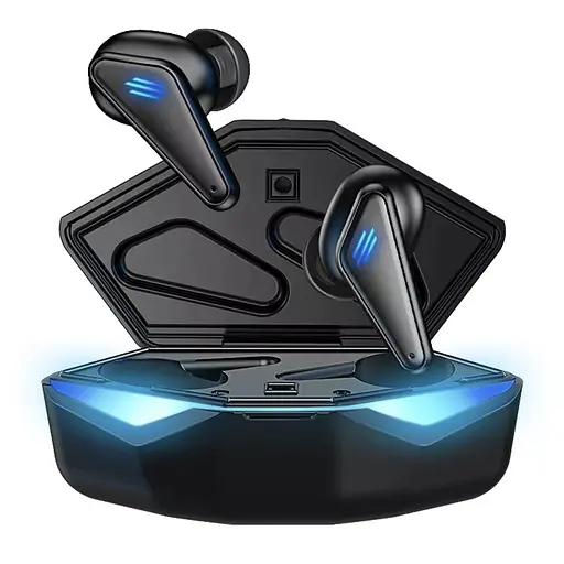 Ігрові водонепроникні bluetooth навушники TWS K55 з LED підсвічуванням Геймерські бездротові навушники - фото 3