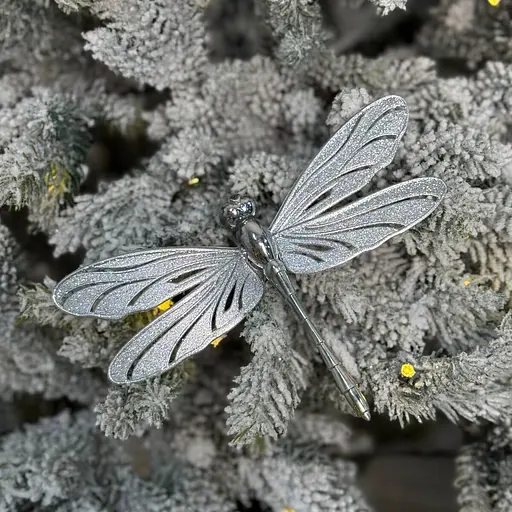 Ялинкова іграшка MIS LT Бабка велика 18,5х12,5х2 см срібний - фото 2