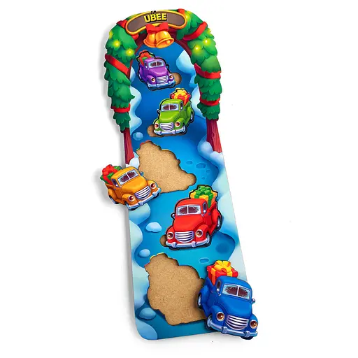 Розвиваючий пазл-вкладиш Новорічні машинки (ПСД228) PSD228 більшеменше