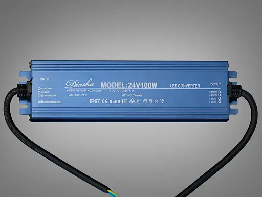 Блок живлення 24В, для підключення LED стрічки, 100Вт, 4.17А - фото 2