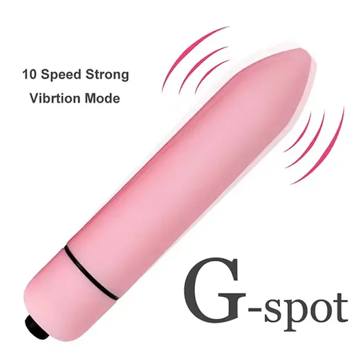 10-швидкісний мініфаловітатор, вібратор, стимулятор клітора, анальний фалоїмітатор, інтимні іграшки - фото 3