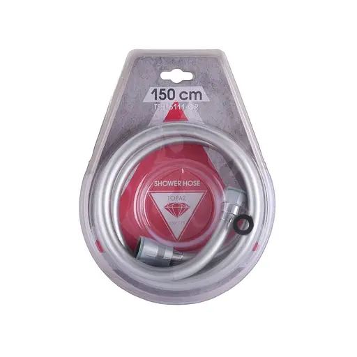 Шланг для душу Topaz TSH-6111-GR 150см, Хром - фото 1