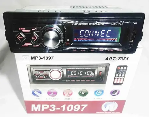 Автомагнитола MP3 1097 BT 1 DIN с LED экраном - фото 8