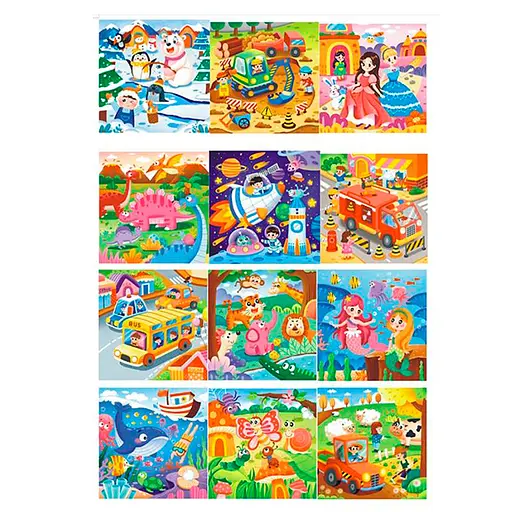 Деревянная игрушка Пазлы, 49 деталей, 22.5x22.5x0.5 см (в ассортименте) - фото 2