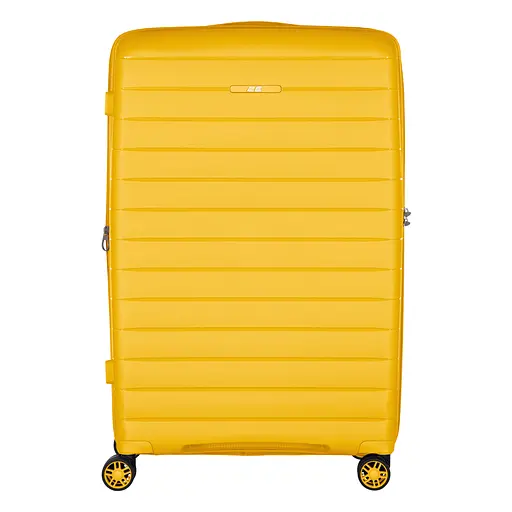 2E Чемодан, Aero, полипропилен, большой, 99/119 л, TSA, 4 колеса, EXP, янтарно-желтый - фото 2