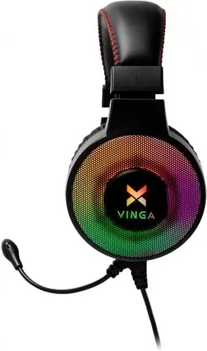 Игровая гарнитура Vinga HSCU-100 Gaming LED Black (HSCU-100) - фото 4