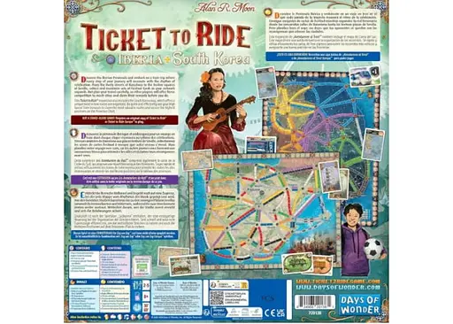 Настільна гра Days of Wonder Квиток на поїзд - Колекція карт №8: Іберія та Південна Корея (Ticket to Ride Map Collection 8: Iberia & South Korea) (англ.) (DOW720138) - фото 2