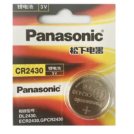 Батарейка дисковая Panasonic CR2430, 3V (18591)