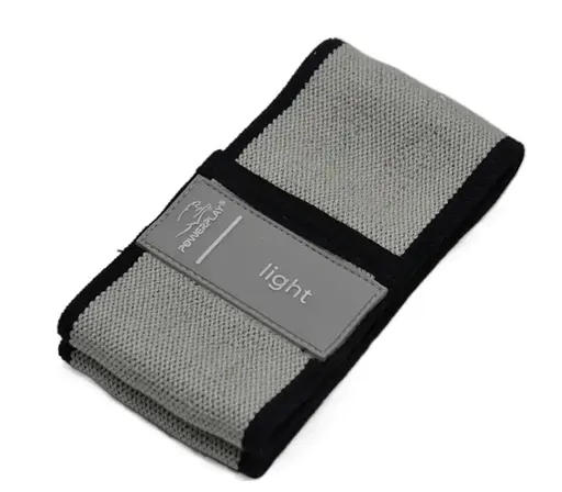 Тканинна гумка PowerPlay 4111 Hip Band S Heavy для фітнесу та спорту Сіра (d_64cm) (PP_4111_Grey_S) - фото 6