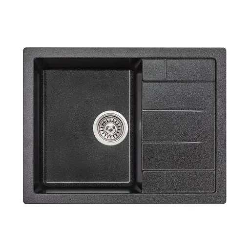 Кухонна мийка Lidz 650x500/200 GRF-13 (LIDZGRF13650500200), Графит - фото 1