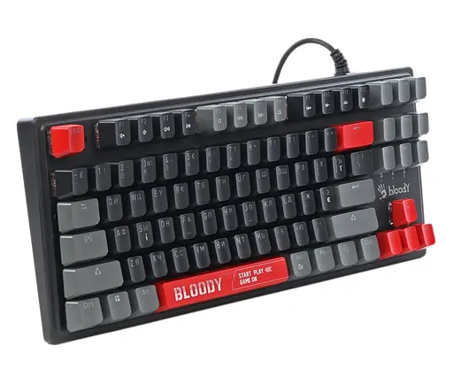 Клавіатура ігрова механічна A4Tech Bloody S-310-N BLMS Red Plus Switch USB RGB Black - фото 4