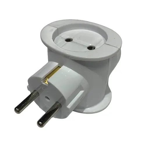 Тройник в розетку без заземления СВ-У РВ16-313 (3х местный) - фото 1