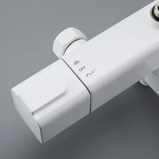 Душова система з термостатом Gappo G2491-8, вилив - перемикач на лійку, білий, Білий - фото 4