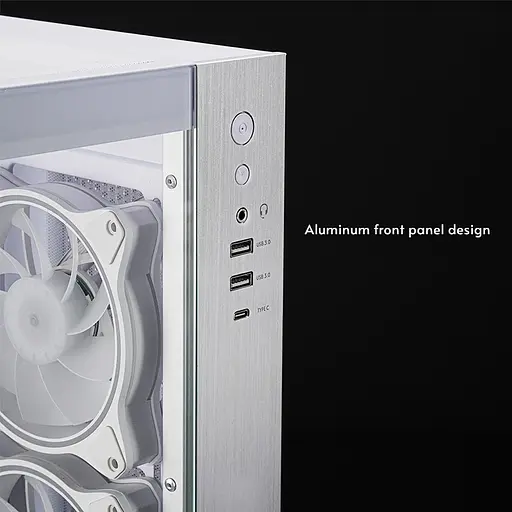 Корпус Chieftec VISIO GM-30W-TG-OP ATX, без БЖ, White - фото 9