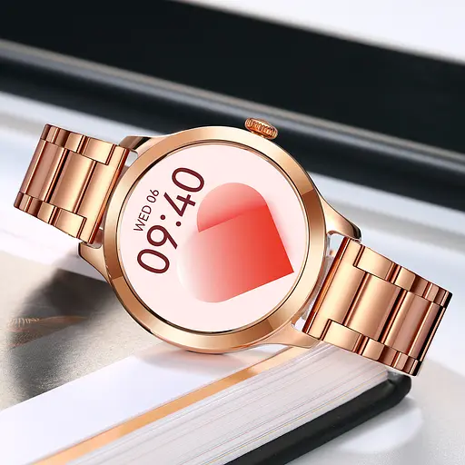 Смарт-часы Skmei S241 стальной ремешок Rose Gold, S241-SRG (16693) - фото 6