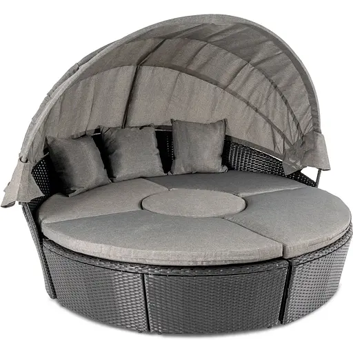 Садовая мебель Di Volio Milano черно-серая