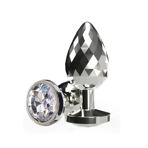 Анальна пробка Anal Play Disco Diamond Plug Small 7.5 см (сріблястий)