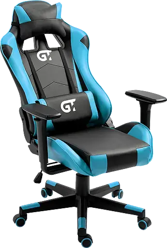 Геймерское детское кресло GT Racer черное с синим (X-5934-B Kids Black/Blue) - фото 6