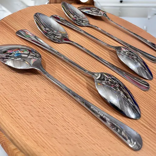 Набір столових ложок "Classic" із нержавіючої сталі (6 штук, довжина 20.5 см), Kitchen Master 86924 - фото 5