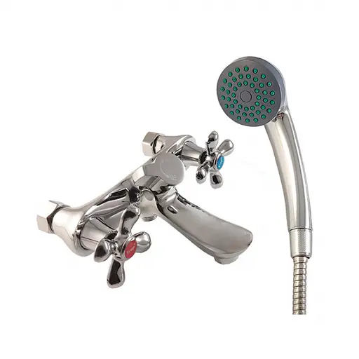 Смеситель для ванны буксовый короткий литой гусак букс. перек.Frap 1/10 F32731-B (H731) Хром - фото 1