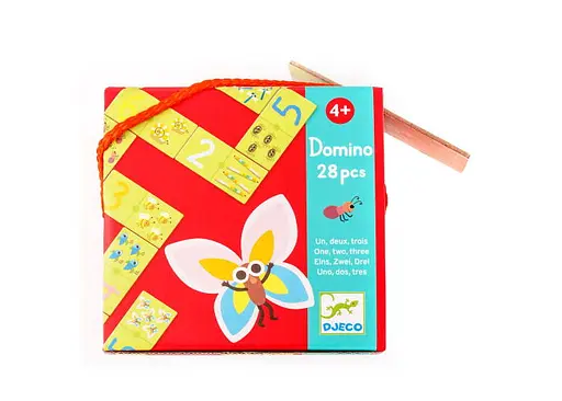 Настільна гра Djeco Дитяче доміно. Раз Два Три (Domino One, two, three, 28 pcs) (DJ08168) - фото 3