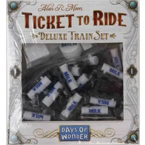 Аксесуар Days of Wonder Промонабір для гри Квиток на потяг 1 білий Ticket to Ride Deluxe Train Set Milk Tanker Cars (DOWTTRTS1)
