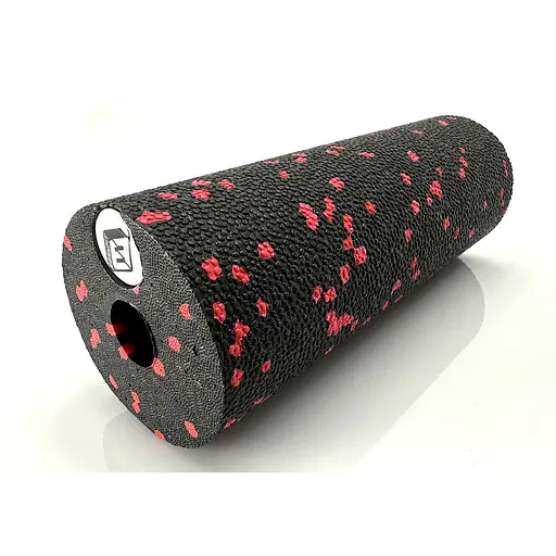 Массажный ролик EasyFit EPP 15х5 см черный-красный (EF-2041-R) - фото 1